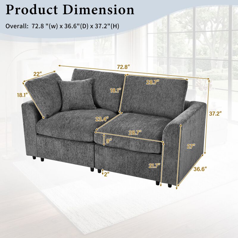 Lifsta Loveseat Sofa image number 9