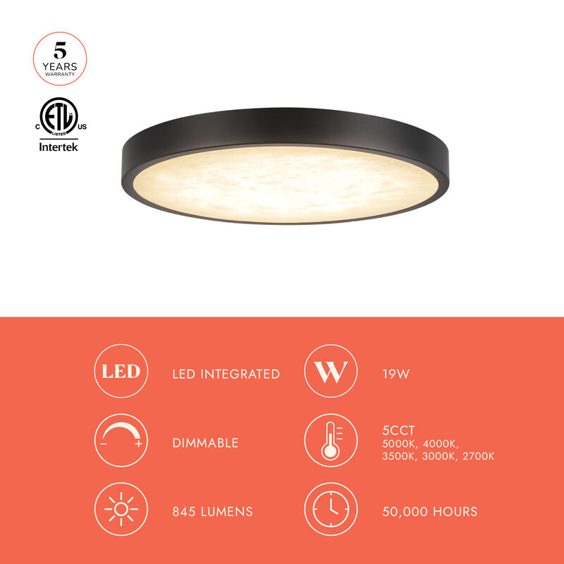 Evelyn 9 in LED Flush Mount image number 7