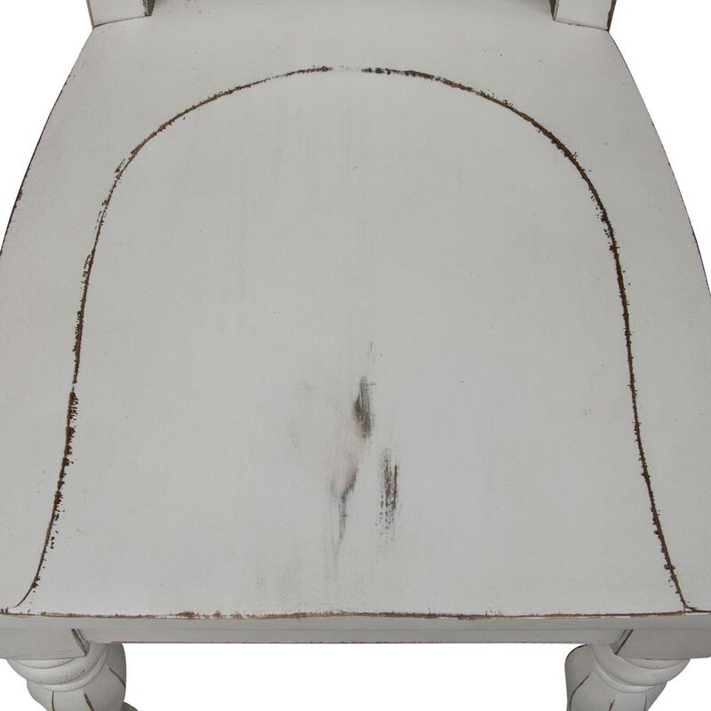 Liberty Furniture Magnolia Manor Splat Back Side Chair (RTA) in Antique White image number 5