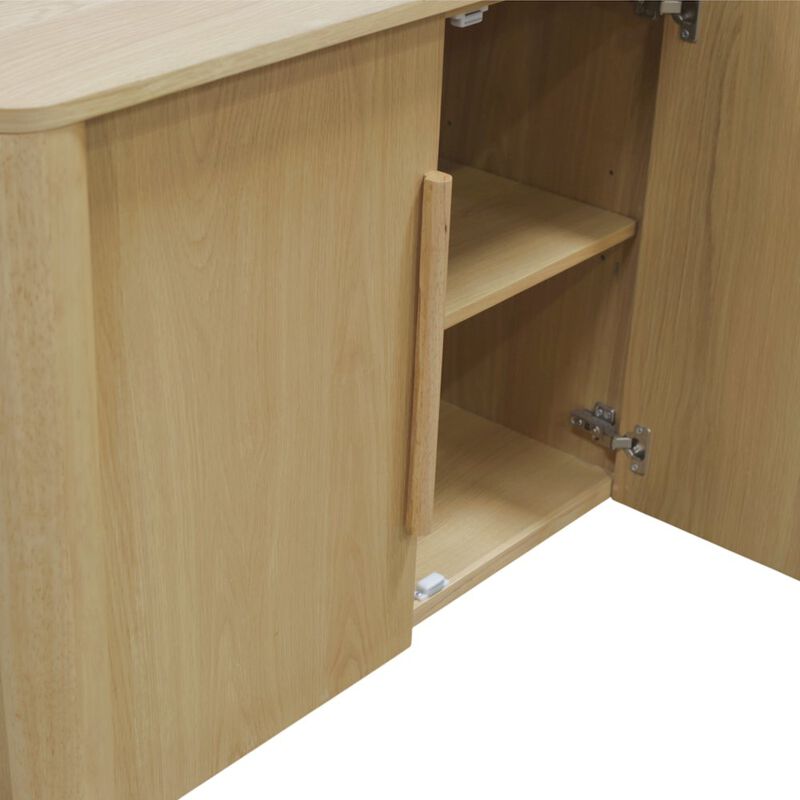 Alpine Furniture Hudson Sideboard, Light Oak image number 9