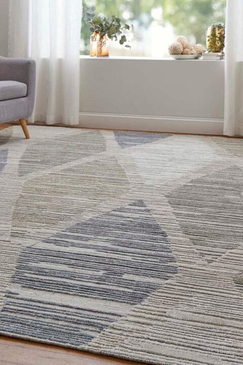 Elias 69FWF Ivory/Blue 2' x 3' Rug