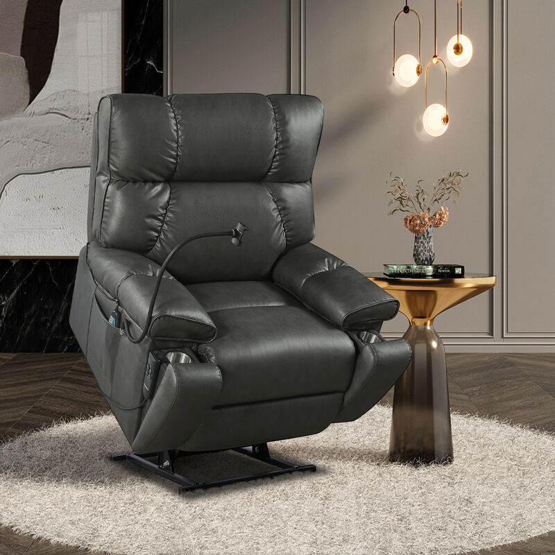 Streamdale Electric Power Lift Recliner Chair with Massage, Heat & Phone Holder