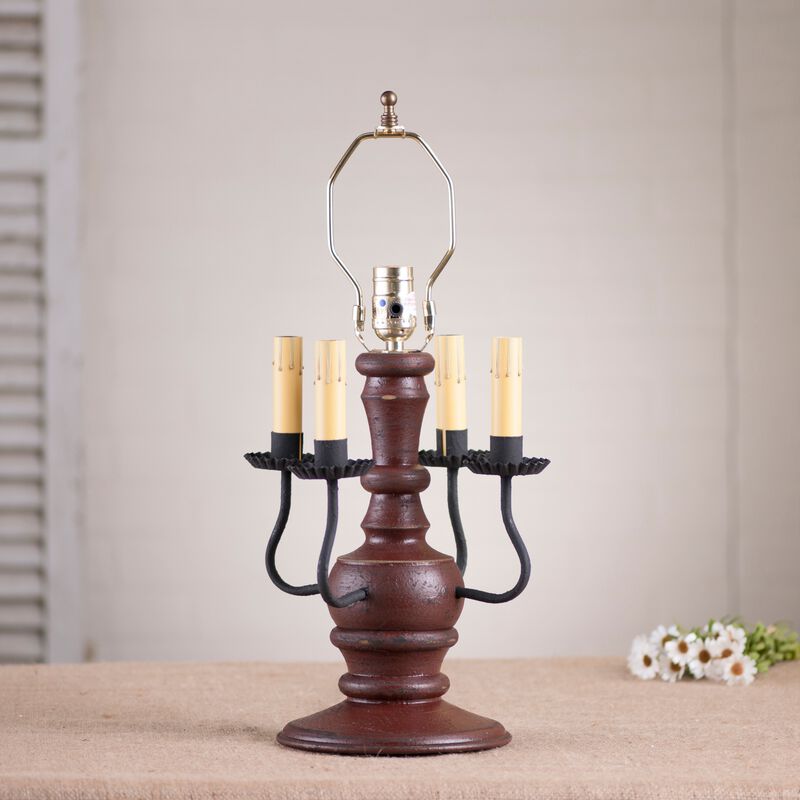 Cedar Creek Lamp Base In Plantation Red image number 1