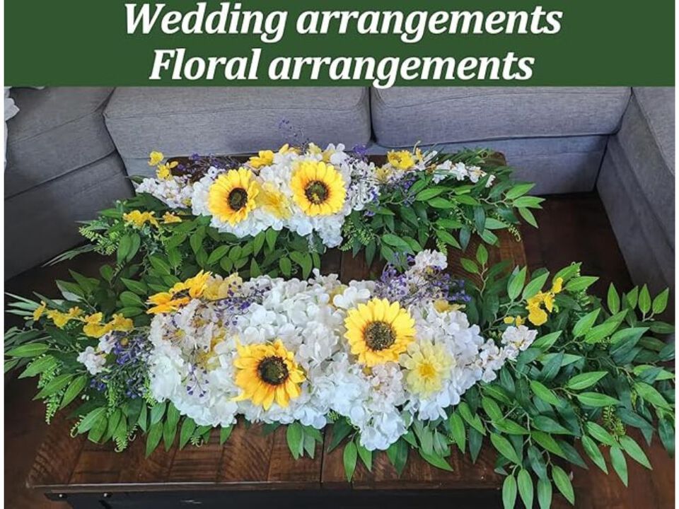 18 Piece Artificial Greenery Stems Wedding Centerpiece Decor