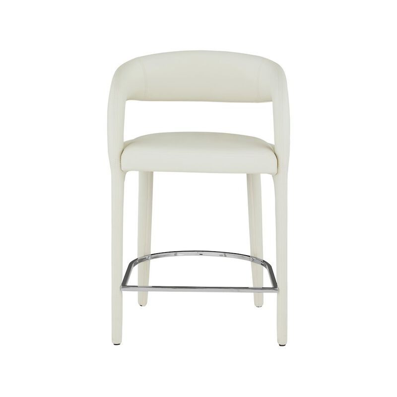 Meridian Furniture Sylvester Vegan Leather Stool