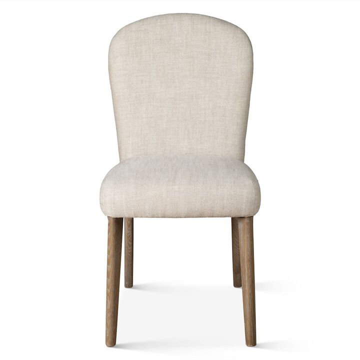 World Interiors Olivia Dining Chair in Beige Linen