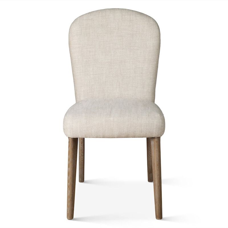 World Interiors Olivia Dining Chair in Beige Linen image number 0