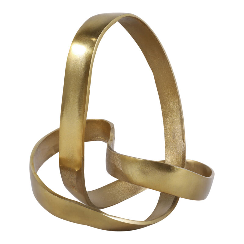 Ec 11.5" Large Metal Knot, Gold image number 4