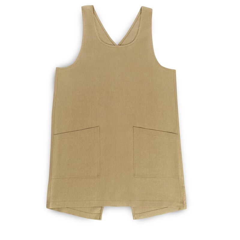Solino Home 100% Pure Linen Apron - Linen Smock Apron