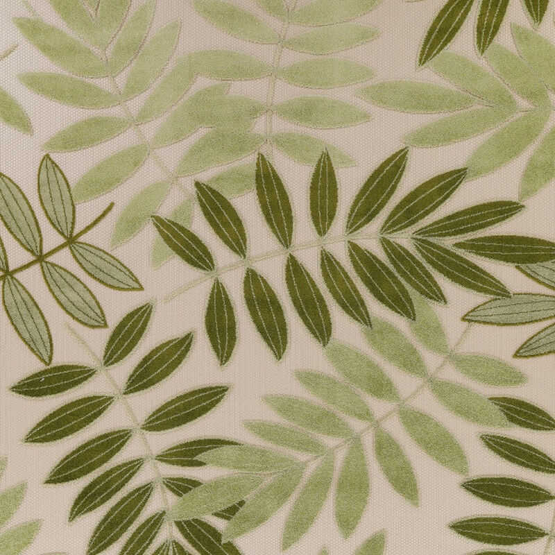 HomeRoots 9' X 12' Ivory And Green Palm Leaf Indoor Outdoor Area Rug image number 3