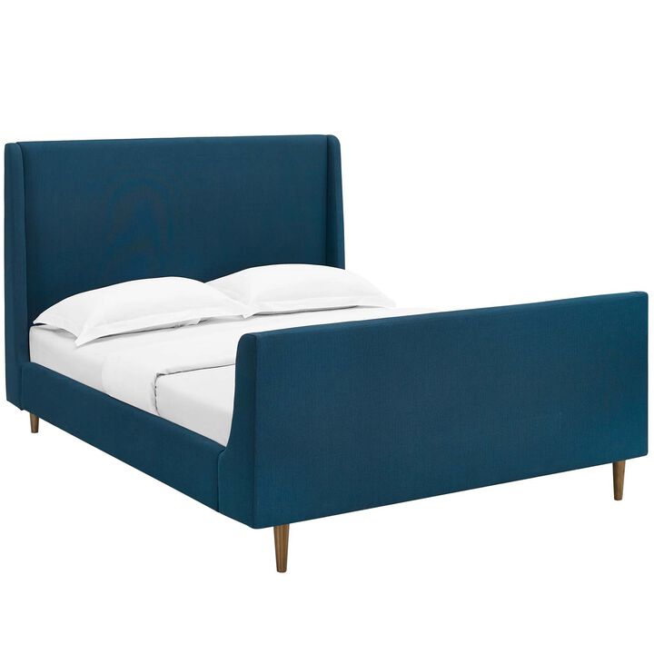 Modway - Aubree Queen Upholstered Fabric Sleigh Platform Bed