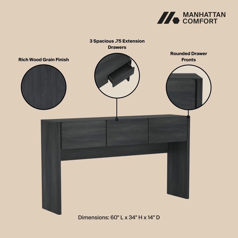 Linda Grey Console Table