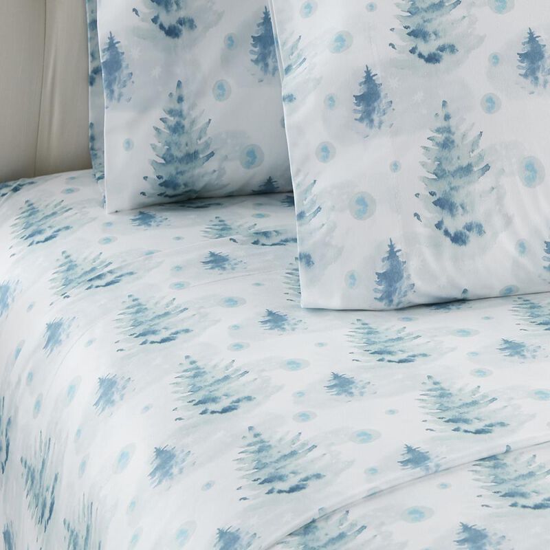 Micro Flannel Printed Deep-Pocket Sheet Set