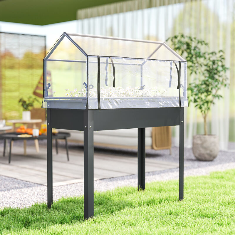 Hivvago Elevated Vegetable Planter with Drainage Hole image number 7