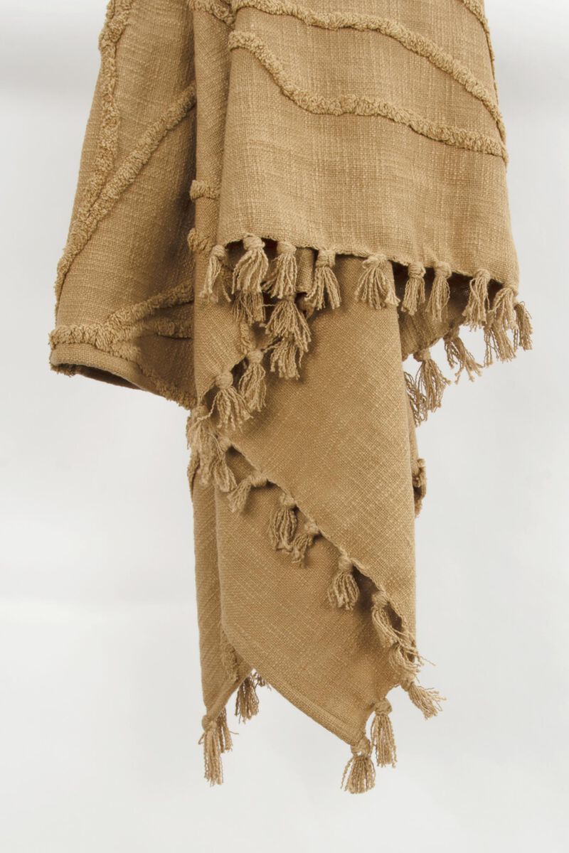 Camel 50" x 60" Throw Blanket