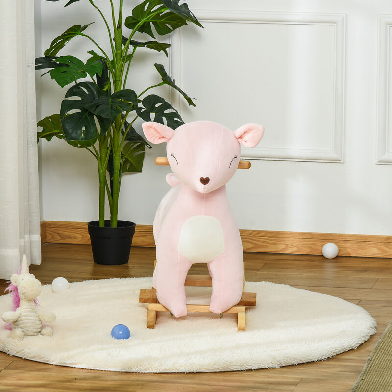 BreeBe Plush Deer Rocking Horse with Sounds -3&ndash;6 Years image number 7