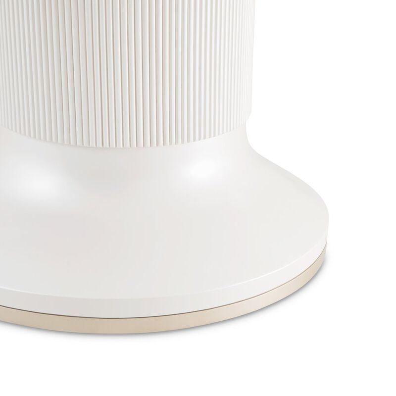 Michael Amini La Marisia Round Dining Table - Creamy Pearl