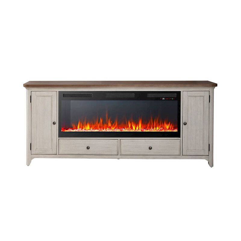 Liberty Furniture Heated LED Fireplace TV Consoles 80 Inch image number 0