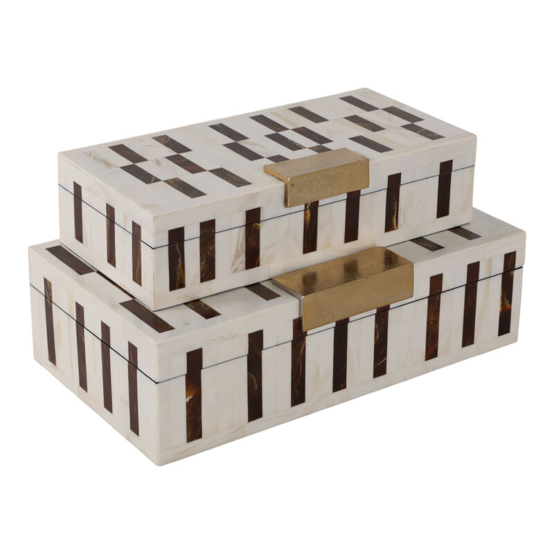 S/2 12/14" Boxes With Hardware image number 4