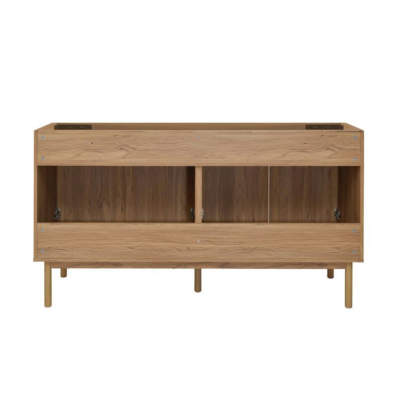 Classe 60" Bathroom Vanity in Oak-Cabinet Only image number 4
