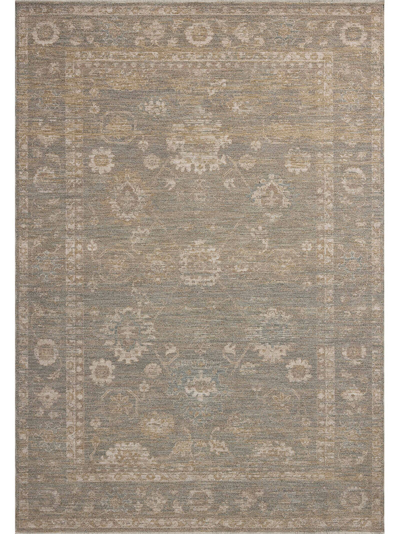 Louisa LOI04 Lagoon/Ivory 5'3" x 7'6" Rug by Chris Loves Julia x Loloi image number 0