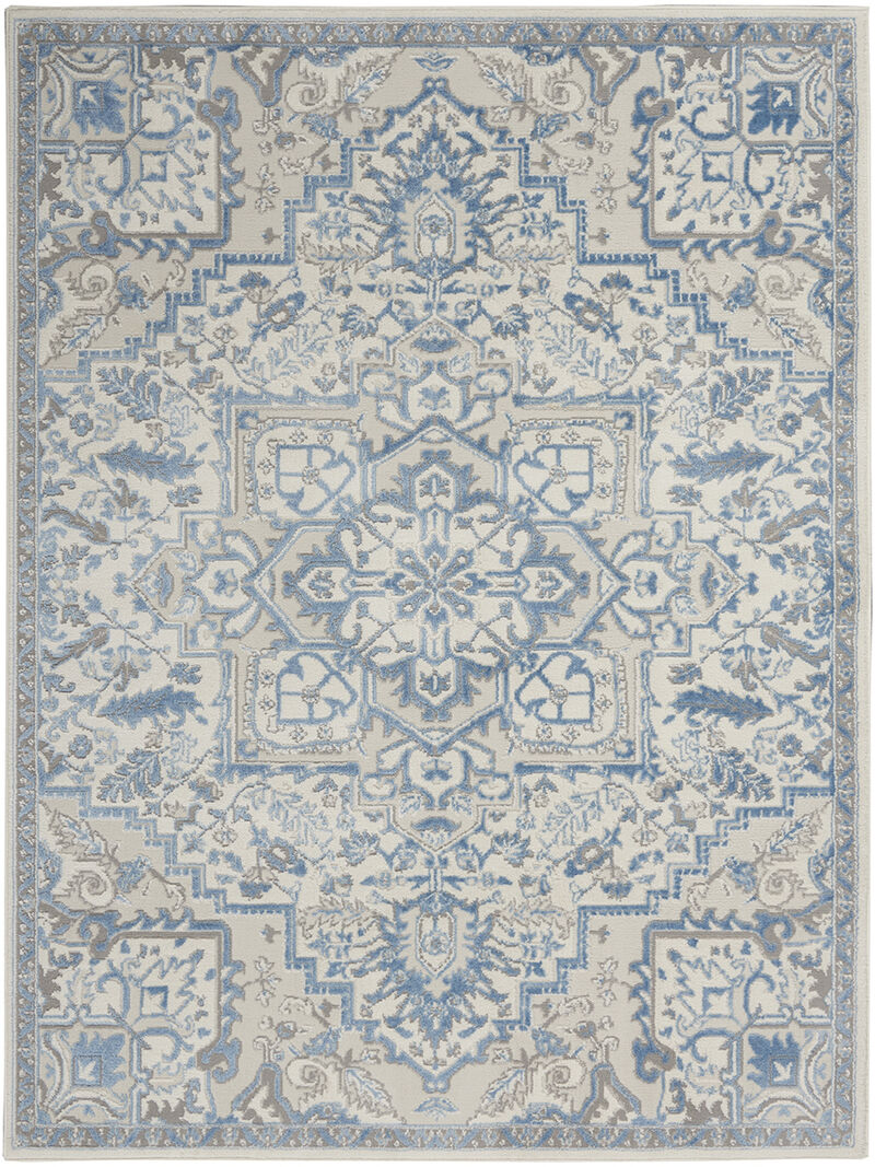 Elation ETN10 Ivory/Blue 4' x 6' Rug