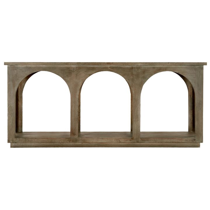 Alex Hamilton Archie Solid Wood Console Table in North Creek Brown