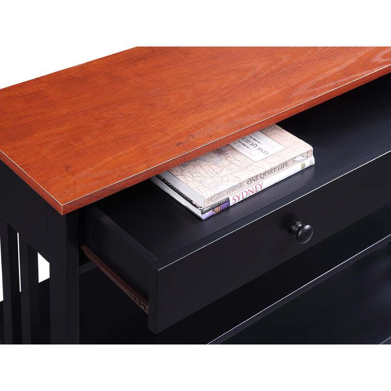 Convience Concept, Inc. Mission 1 Drawer Console Table with Shelves