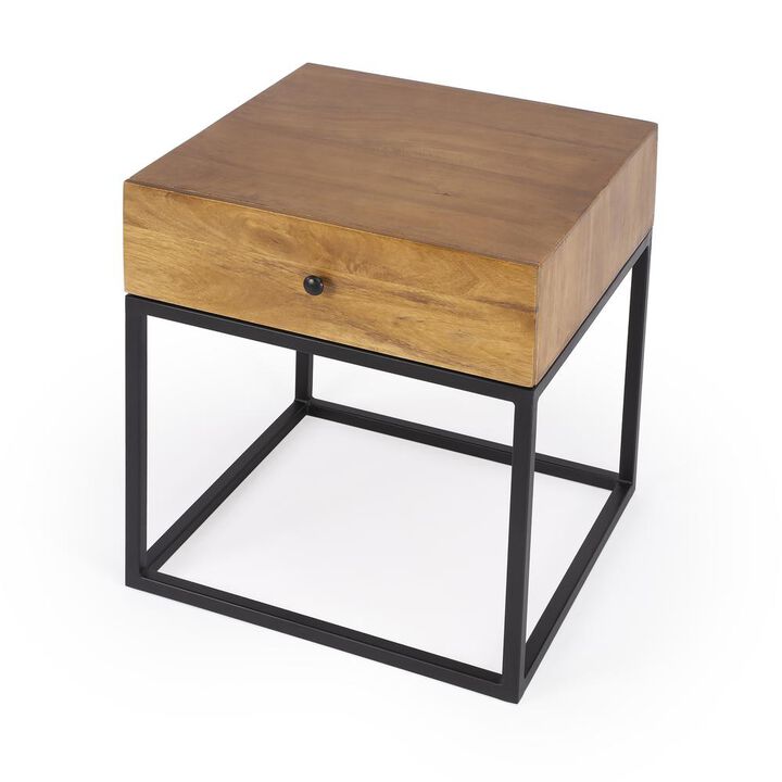 Butler Specialty Brixton Iron & Wood End Table, Multi-Color