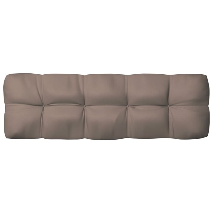 vidaXL Pallet Sofa Cushion Taupe 47.2"x15.7"x4.7"