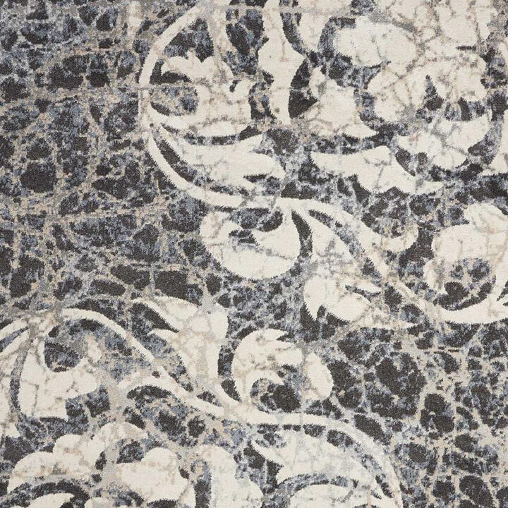 HomeRoots Animal Print Distressed Non Skid Area Rug