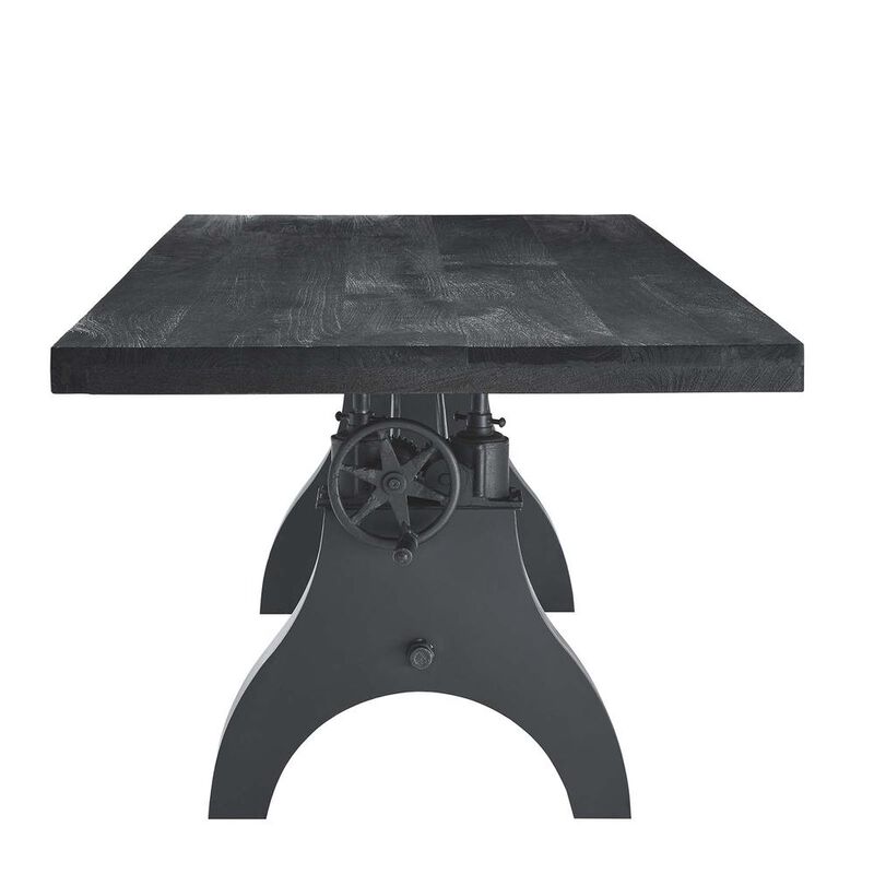 Genuine 96" Crank Adjustable Height Dining and Conference Table image number 2
