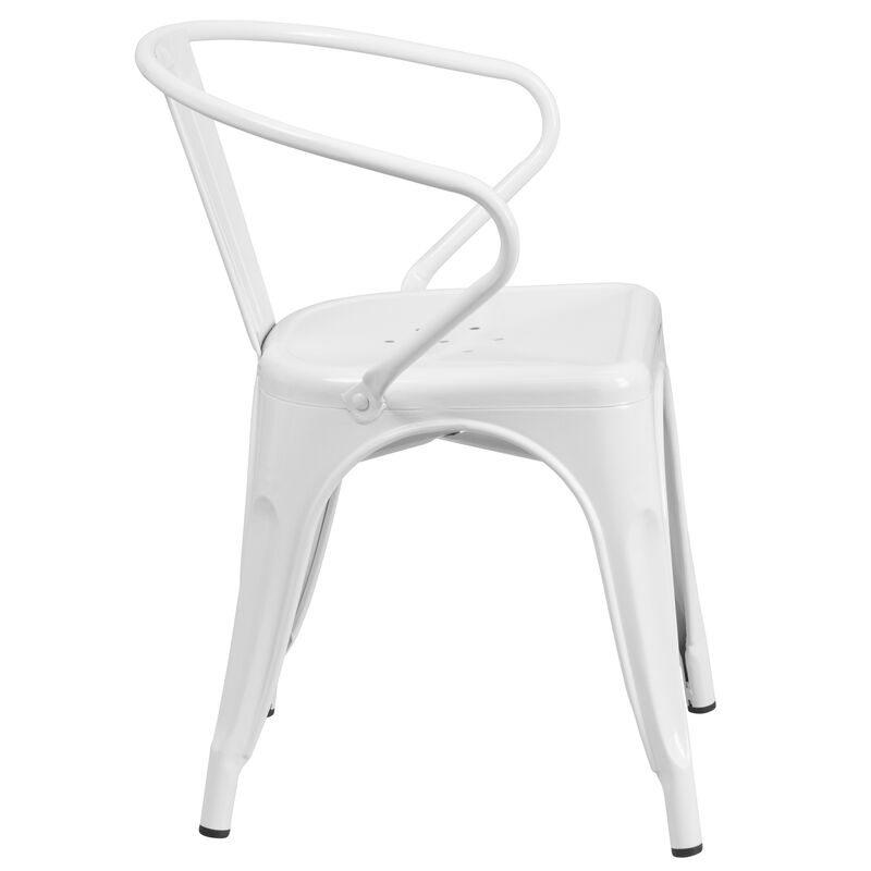 Metal Colorful Restaurant Chairs image number 8