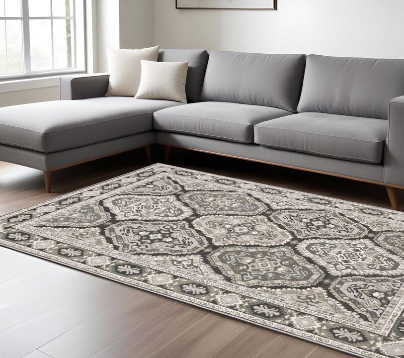 HomeRoots Medallion Area Rug