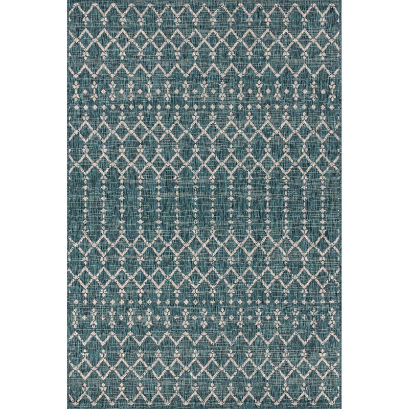 Ourika Moroccan Geometric Textured Weave Indoor/Outdoor Area Rug