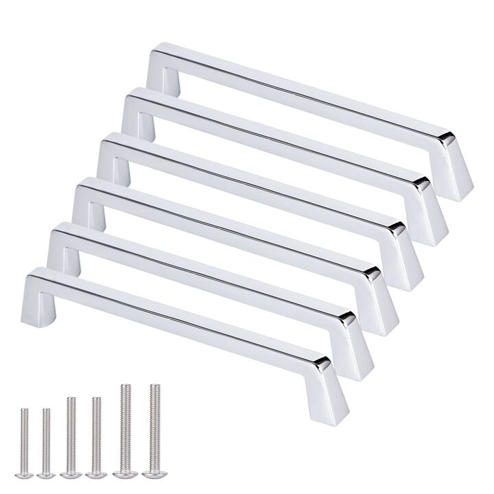 AOKENBAO 6 Pack 6 inch (Bright Chrome, 4 inch)