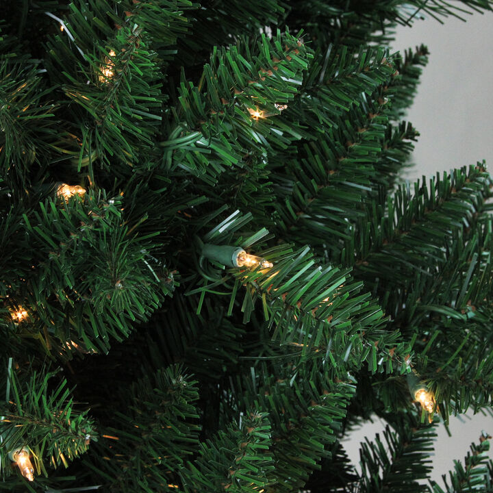 6.5' Pre-Lit Medium Montana Pine Artificial Christmas Tree - Clear Lights