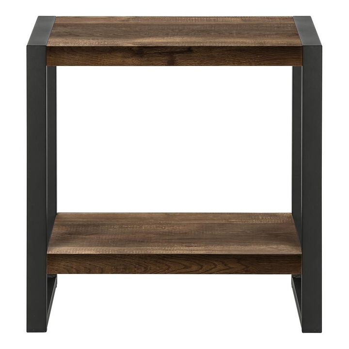 Accent Table, Side, End, Nightstand, Lamp, Living Room, Bedroom, Brown Laminate