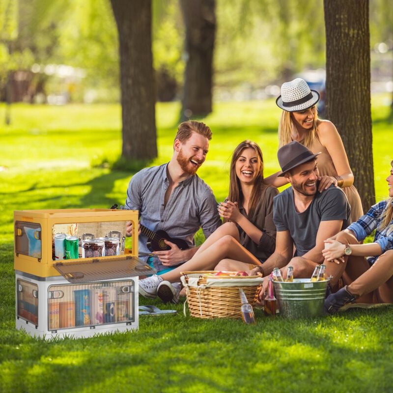 70QT/66L Folding Storage Bins