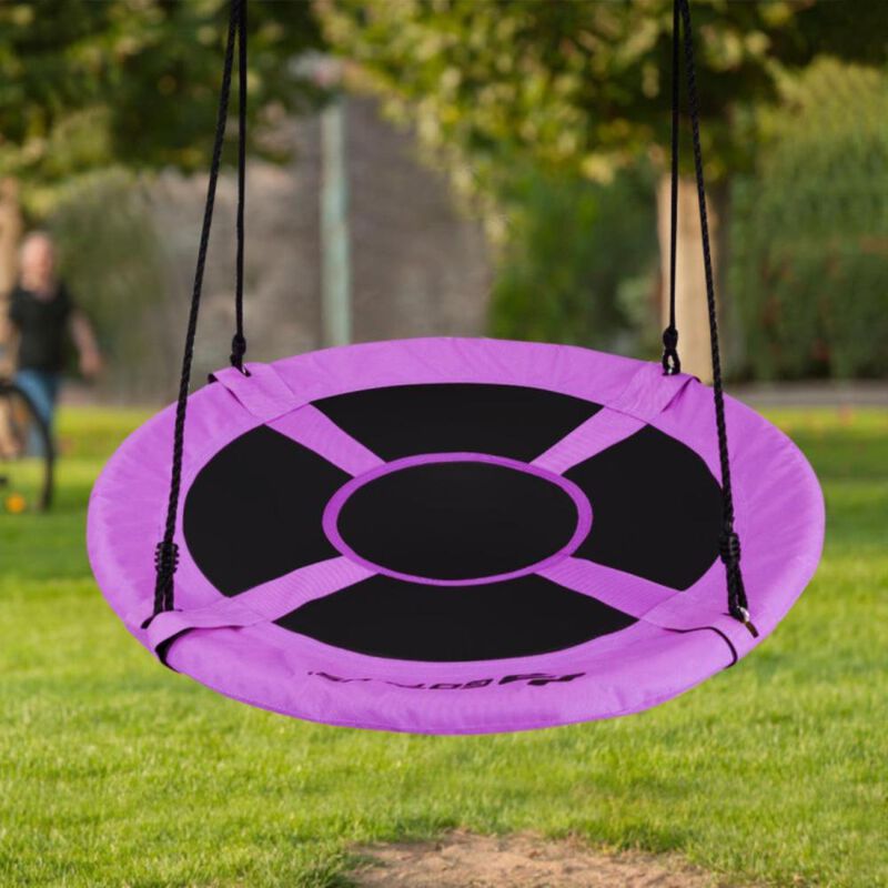 Hivvago Flying Saucer Tree Swing Indoor Outdoor Play Set