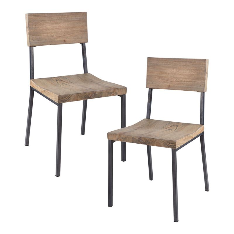 Gracie Mills Arlene Set of 2 Contemporary Dining Chairs image number 1