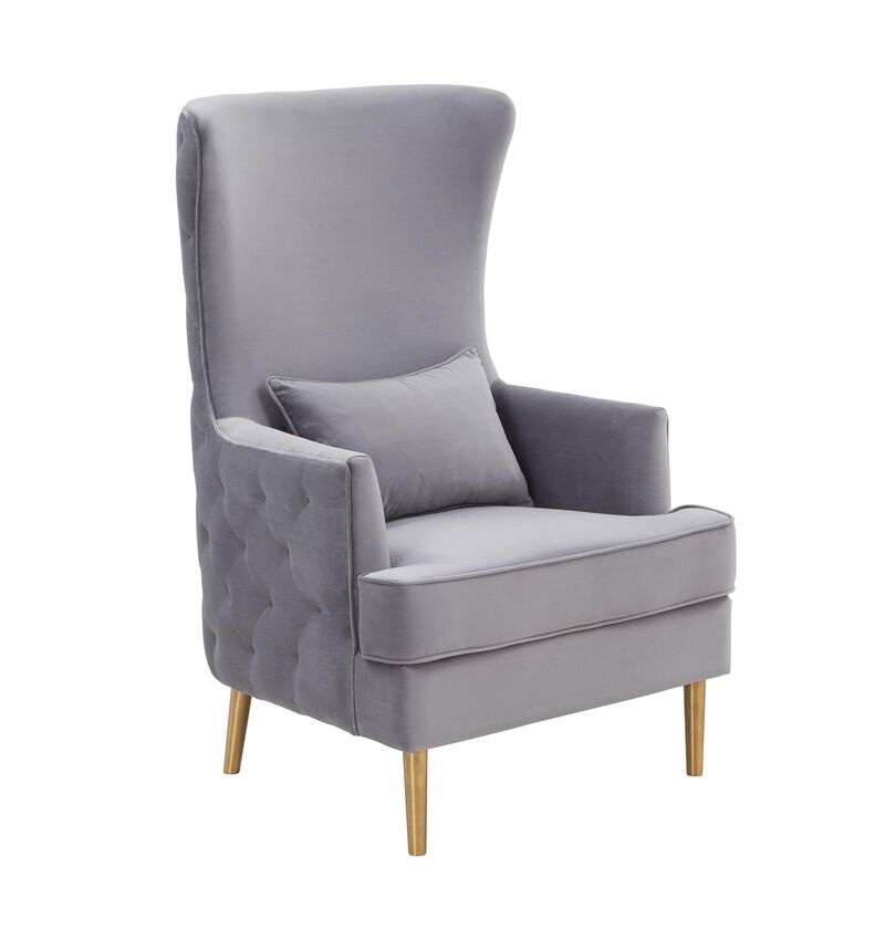Alina Tall Tufted Back Chair by Inspire Me Home Decor