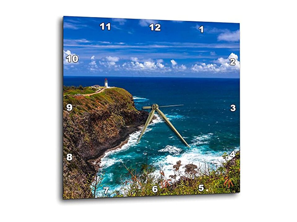 Kilauea Lighthouse Hawaiian Island Kauai Wall Clock 13 Inch Home Decor