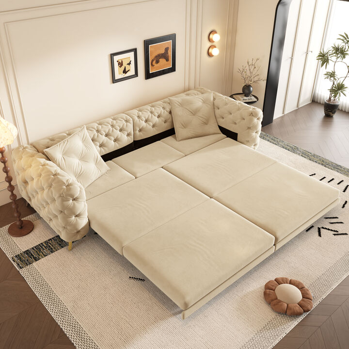 Zikbax 97.7" Convertible Sleeper Sofa