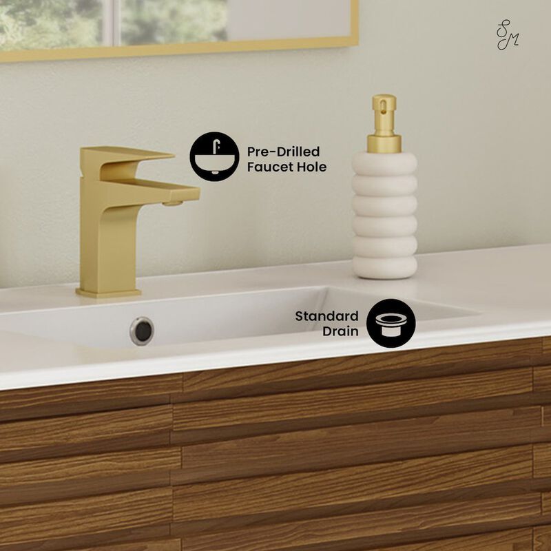 Cascade 48 in. Bathroom Vanity with 3-Hole Ceramic Sink Top image number 2