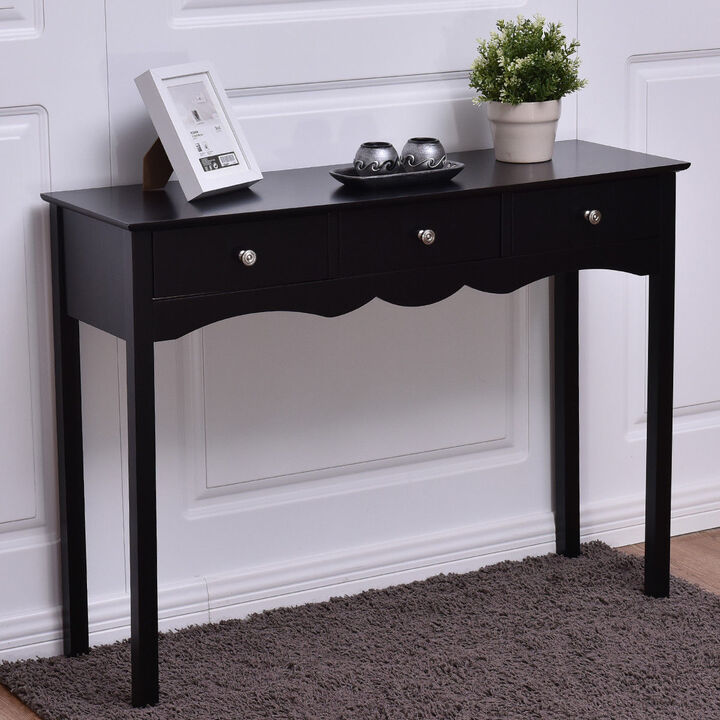 3-Drawers Hall Console Table for Entryway