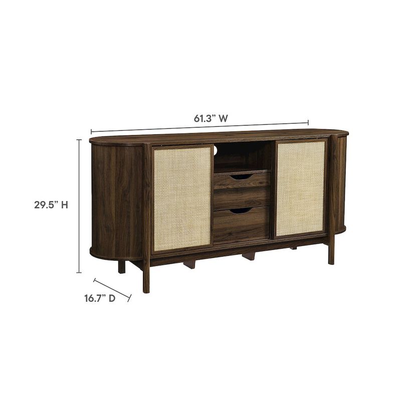 Reid 63" Curved Sideboard image number 1