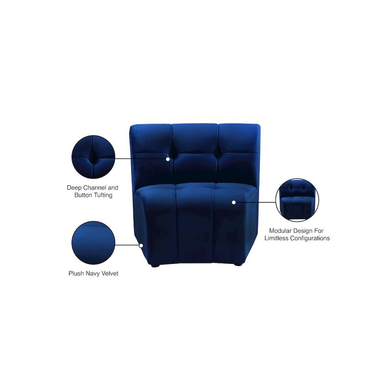 Meridian Furniture Limitless Velvet Modular Chair