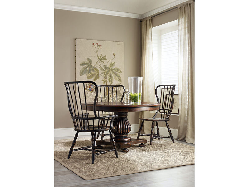 Sanctuary Spindle Side Chair in Black