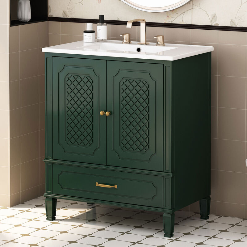 Merax Freestanding Bathroom Vanity with Sink